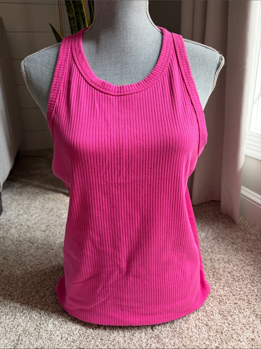 GAP Ribbed High Neck Tank Top